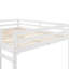 Lit mezzanine avec glissade solidement fabriquée en blanc - Bois massif conçu pour durer
