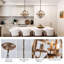 Arley 3 - Light Dimmable Farmhouse Unique Design Adjustable Caged Chandelier Pendant Lights-59190534