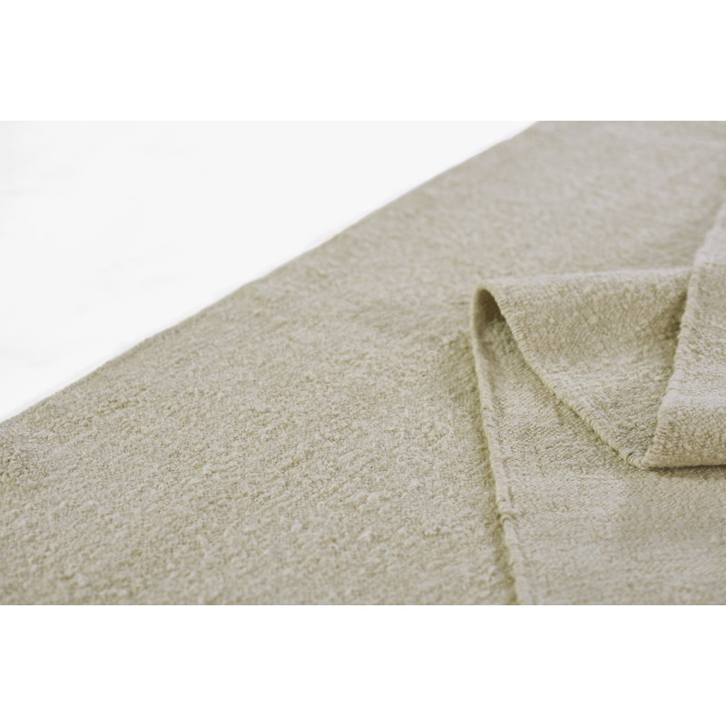 Koukila Linen Area Rug in Beige, Rectangle 10' x 14'