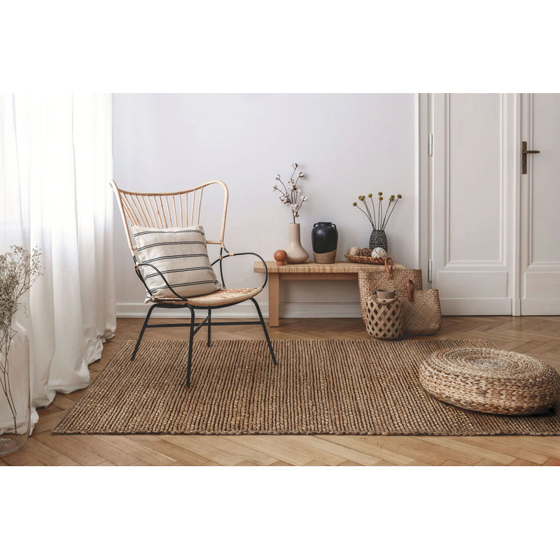 Gaudet Solid Colour Hand Woven Area Rug, Runner 80 x 200cm