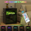 Bedside Table with 2 Drawers, Pushable Desktop Bedside Cabinet with LED Lights & UK Charging Station 2AC/2USB, Wooden Side Table for Bedroom Living Room Sofa Side, Nightstand Home Office UK Plug-1485496415