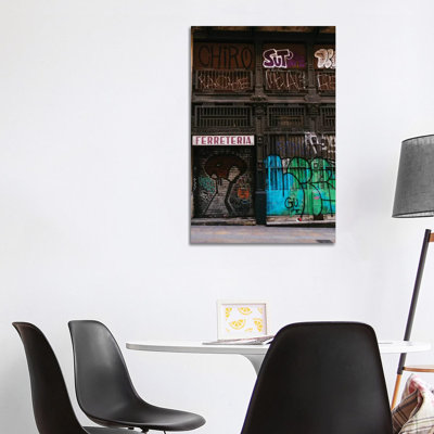 Barcelona Graffiti II 1 Piece Wall Art on Canvas