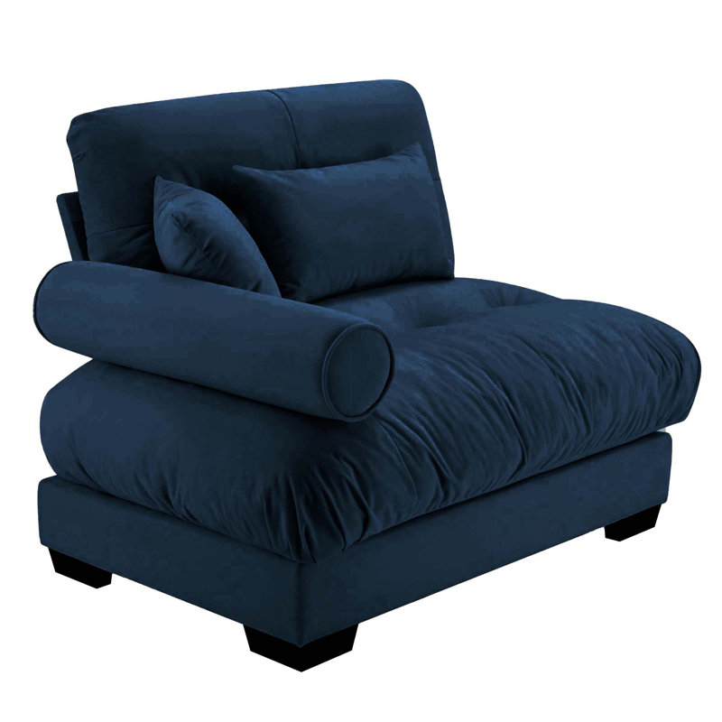 Milano Sofa LSF W/3 Pillows - Blue, Blue