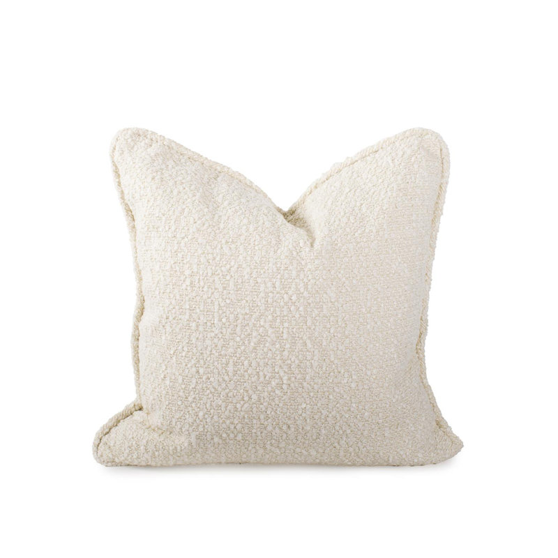 20 x 20 Pillow Barbet- Down Insert, Natural