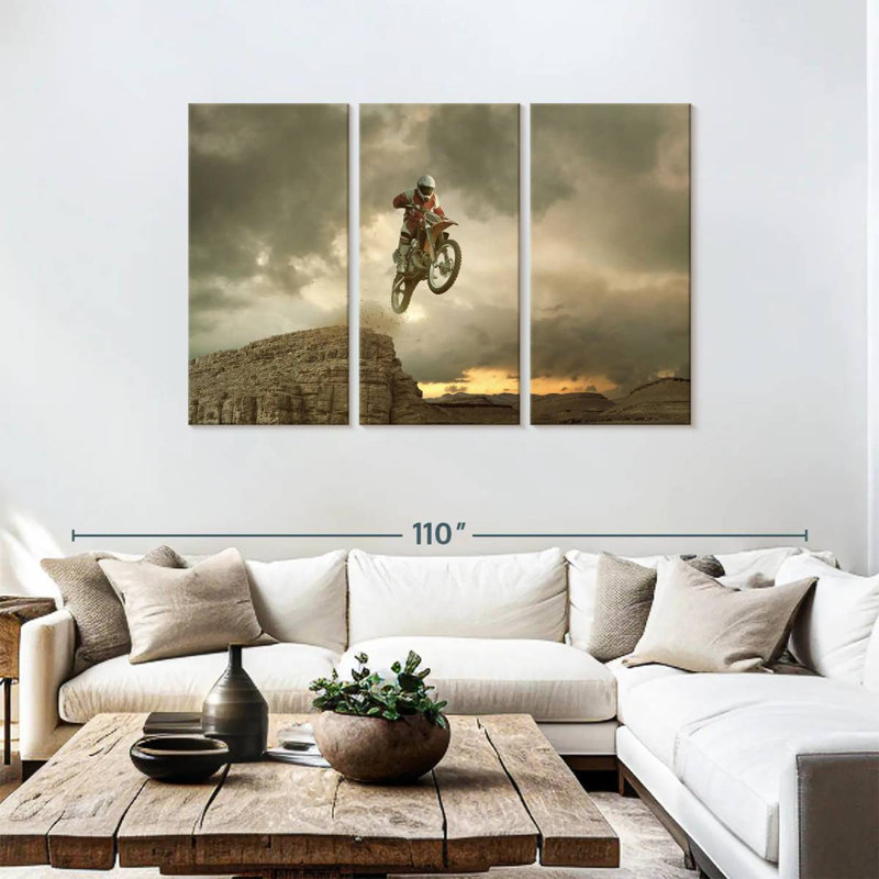 Sireci Dirt Bike Stunt, 48" H x 74" W