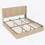 Grande base de lit concave avec fonction de levage, très grand lit en chêne, sans sommier, plateforme silencieuse en bois-1474212701-1474212702