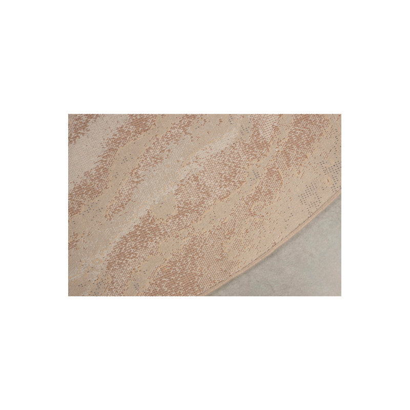 Solar Abstract Area Rug, Round 6'5"