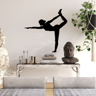 Decorative Metal Wall Accessory, Black, 21.7 x 21.7 inches | 100% Metal, Thickness: 0.06 inches | Stylish & Durable Design, Perfect for Home Decor & Office Walls, Unique Modern Artwork for Any Space