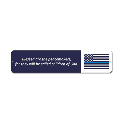 Panneau en aluminium «Blessed Peacemakers»