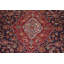Tapis bleu marine à motif floral 10 x 13