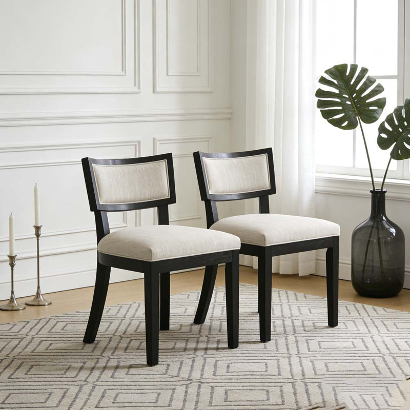 Chaise de salle à manger, Beige + brun