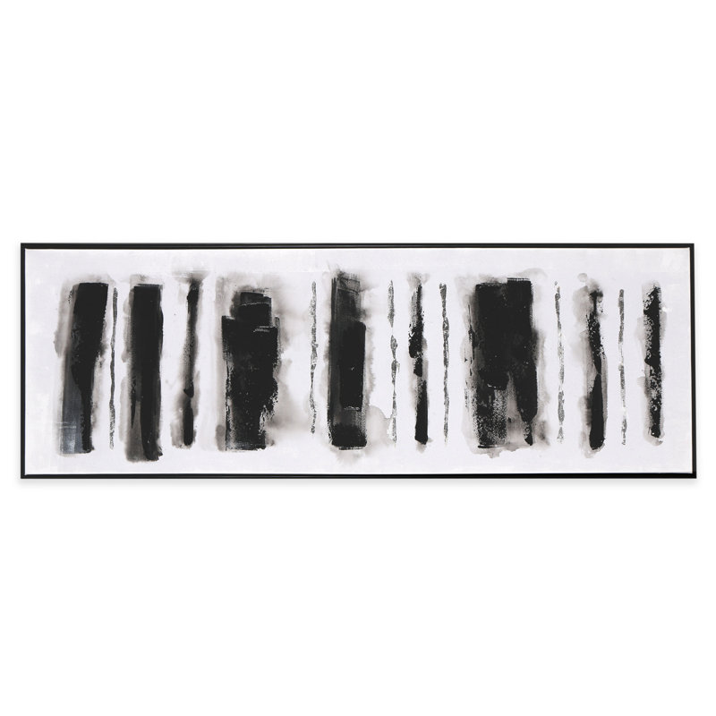 « Striation »-cadre flottant, reproduction d’art sur toile