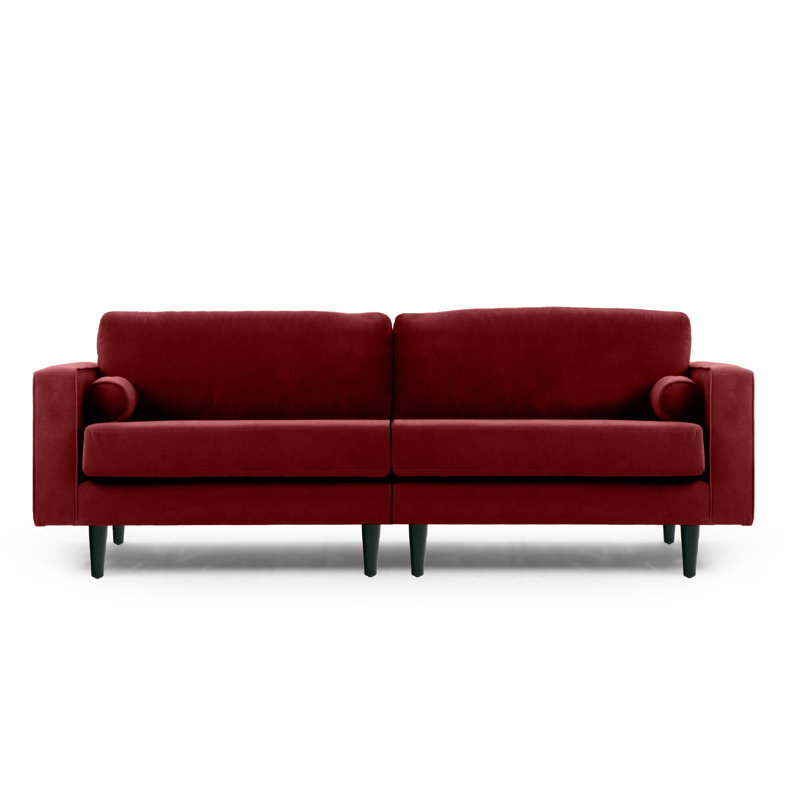 Boubacar Sofa, Natural, Burgundy, 4