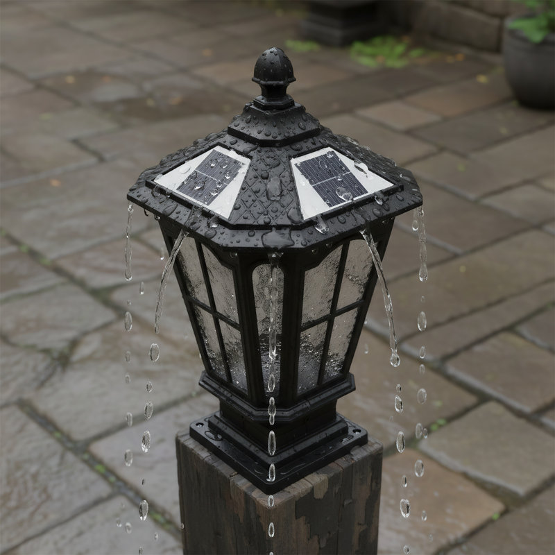 Black Aluminum Outdoor Pole Light