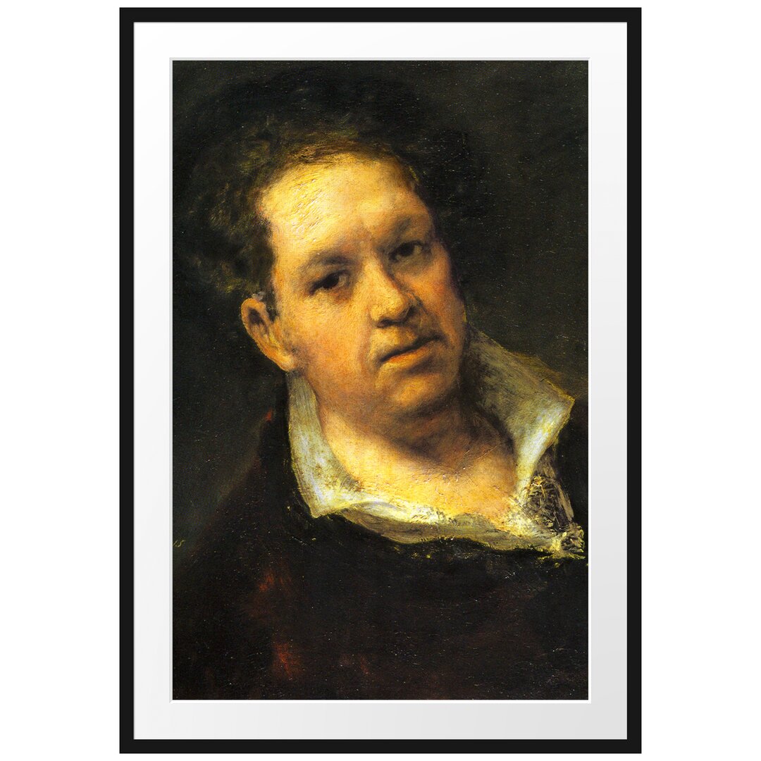 Gerahmter Kunstdruck Self Portrait von Francisco Goya