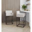 Tabouret de bar en cuir végétalien Ambre-840680095-842983117