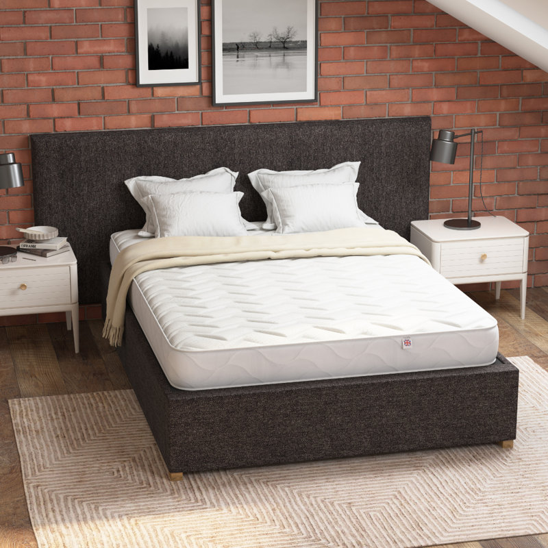 Durain White Noise Open Coil Mattress, Small Double (4')
