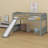 Loft Bed With Slide And Ladder-1278805188
