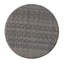 Loco Outdoor Side Table, Hourglass Shape, Round 20 Inch, Grey Rattan-121489455