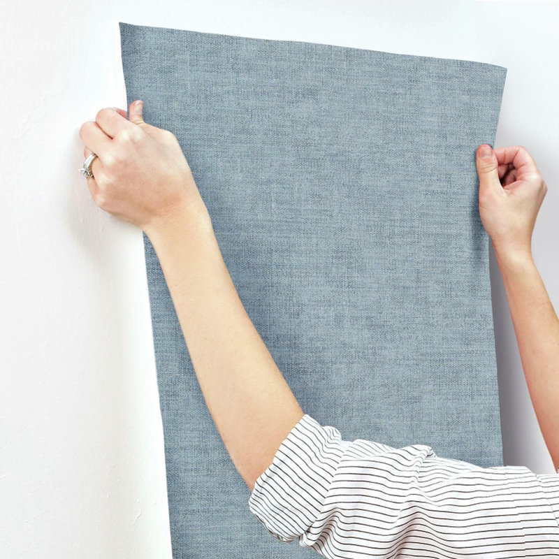 Papier peint texturé Gunny Sack, Denim