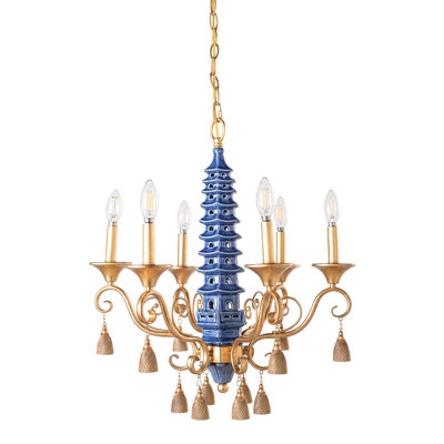 Madcap Cottage 6 - Light Dimmable Classic / Traditional Chandelier