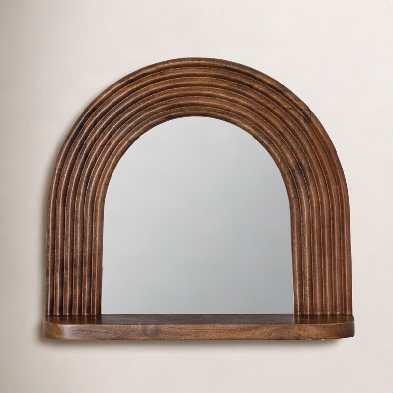 Remmy Brown Shelf Wall Mirror