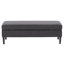 Banc de rangement à couvercle rabattable rembourré-1062176319