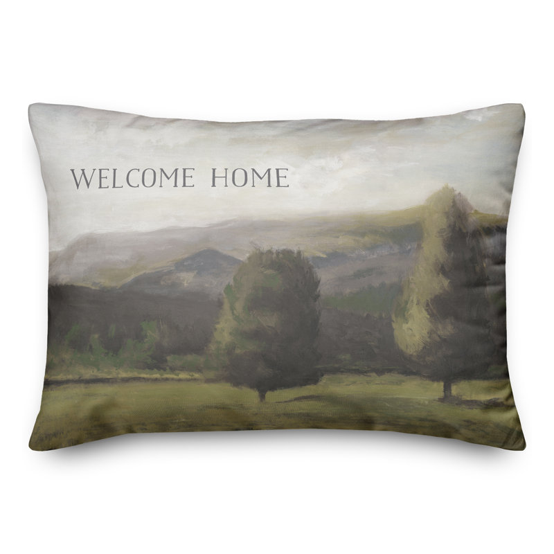 Housse et insert pour coussin rectangulaire Welcome Home Landscape