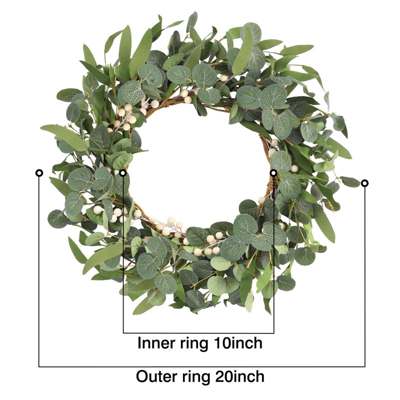 Couronne d'eucalyptus 20 pouces
