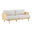 72" Square Arm 3-Seater  Upholstered Sofa-524341353