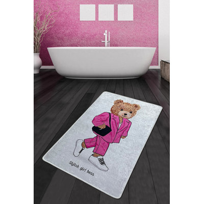 Luxurious Non-Slip Bathmat, 31.5 x 39.4 inches | 100% Polyester, 0.4 inch Pile Height | Antibacterial & Washable, 20.5 oz/sq ft | Perfect for Modern Bathrooms, Soft and Durable Design, Easy Care