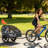 Foldable Kids Bike Trailer With Storage Bag, Fits 1-2 Children-115638139