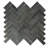 Highland 1" x 3" Basalt Chevron Mosaic Wall & Floor Tile