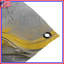 Tapisserie murale jaune tourbillons gris et ornementaux-1872685797