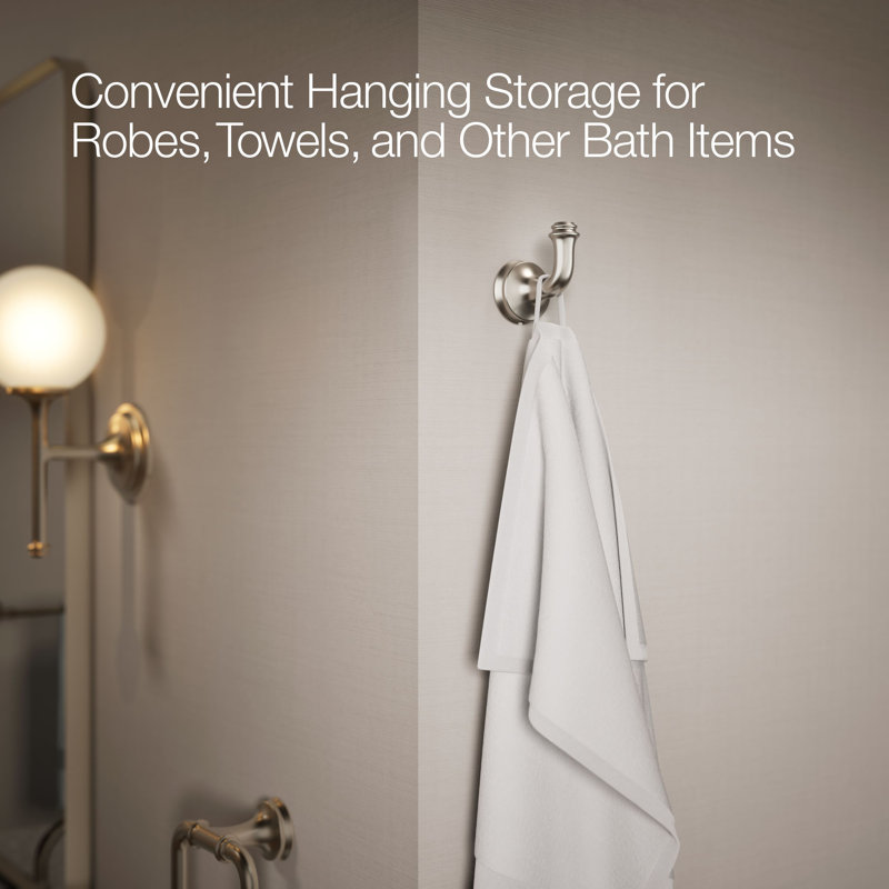 Bellera Robe Hook, Brushed Nickel