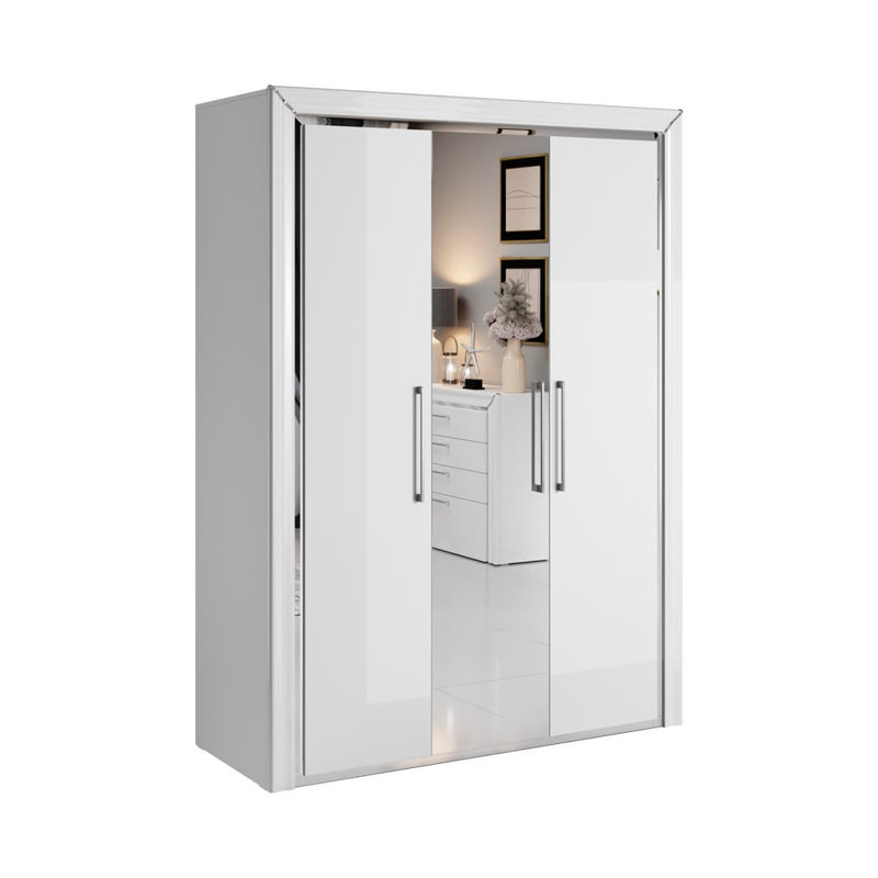 Miyani 3 Door Manufactured Wood Wardrobe