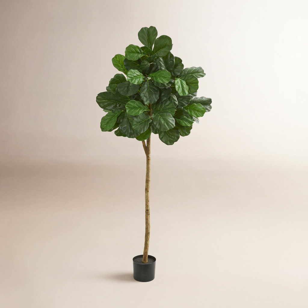 Faux Fiddle Leaf Fig Tree, 72" H x 33" W x 33" D