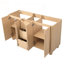 58.3 inch Bathroom Vanity Cabinet Only (No Sink) with 3 Drawers and 4 Doors