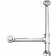 Leg Tub Drain with Overflow