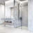 Elan Hart 56-60" W x 76" H Sliding Frameless Shower Door with 3/8" Clear Glass-98606617