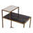 Sanin Marble Frame End Table with Storage