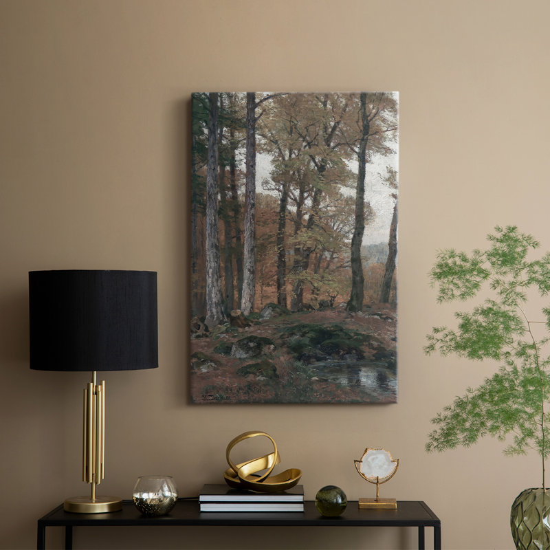 Paysage rétro CVII - galerie Cavas, H 18 po x l 12 po