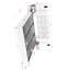 Lit plateforme en velours hydraulique avec tablettes, lampes de lecture et port USB Roomfitters-1856191211