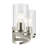 4-Light Brushed Nickel Vanity Light with Clear Glass Shades-1365775243