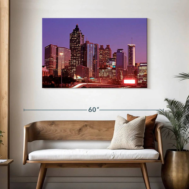 Crépuscule mauve Sireci d'Atlanta, H 30 po x l 45 po