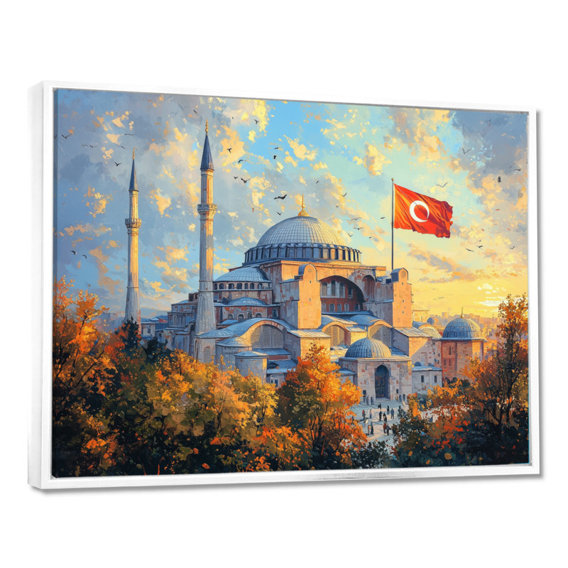 «Hagia Majesty In Turquie - Impression sur toile», H 12 po x l 20 po, Impression dans un cadre flottant sans passe-parto