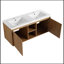Ensemble de meuble-lavabo double 47,60 po avec dessus Delancy