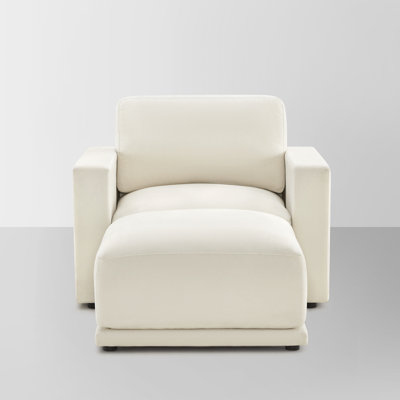 Fauteuil d'appoint avec repose-pieds Libbna