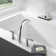 Double Handle Deck Mounted Roman Tub Faucet with Rough-in Valve