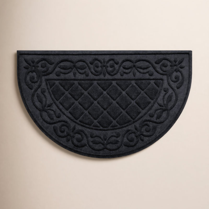 WaterHog Tristan 24 in. x 39 in. Indoor Outdoor Door Mat, Charcoal